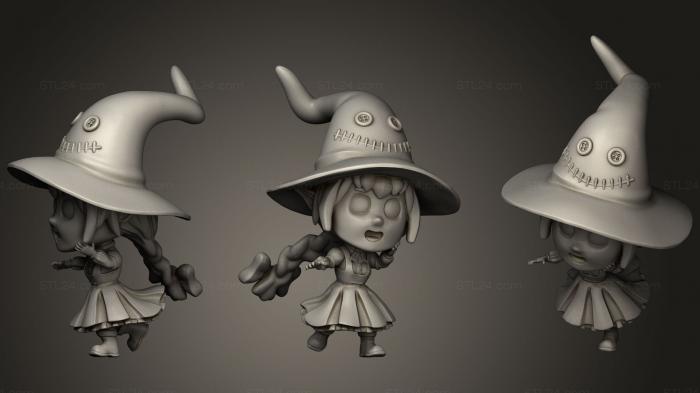 Figurines simple (Stitch Witch Chibi, STKPR_1234) 3D models for cnc